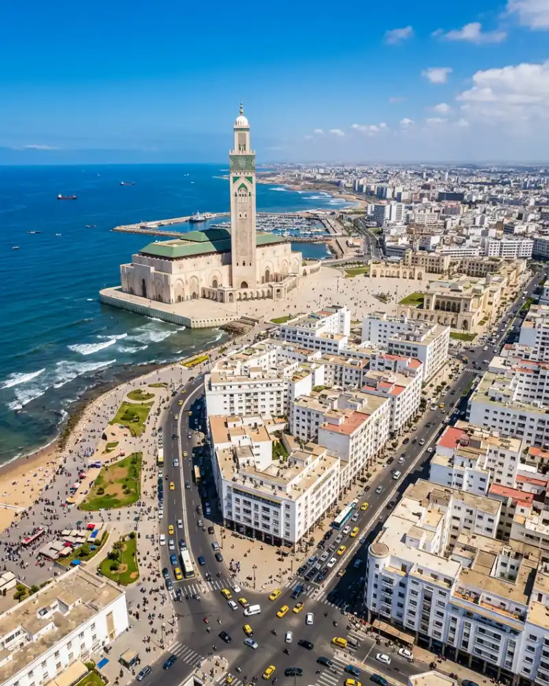 Drive Agadir to Casablanca — Hassan II Mosque